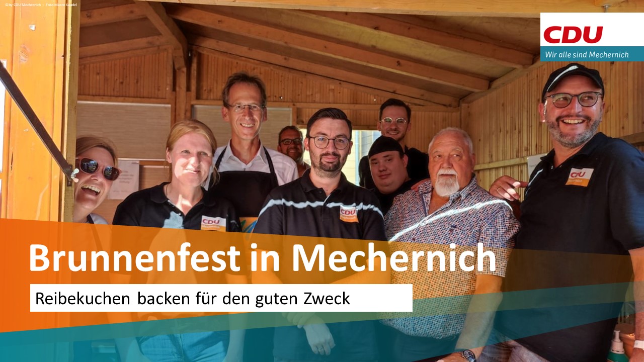 Reibekuchen backen für den guten Zweck | CDU Stadtverband Mechernich