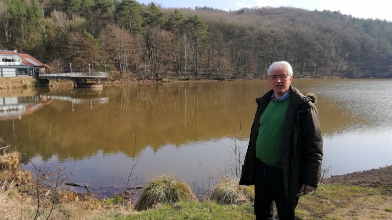 Johannes Ley (CDU) am Mühlensee