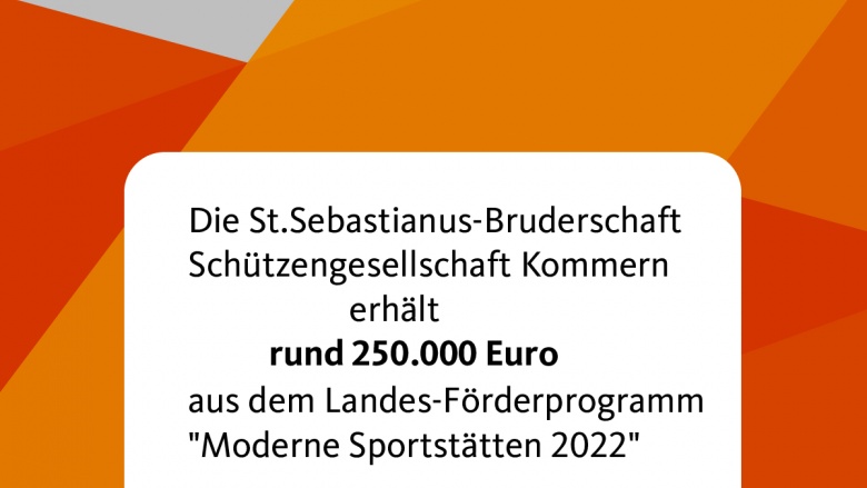 Förderung Sportstätten St Sebastianus Bruderschaft