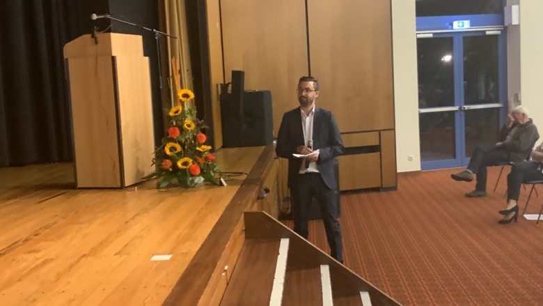 Michael Averbeck (stellv. Vorsitzender) führte gemeinsam mit seinem Parteikollegen Marco Kaudel durch den Abend