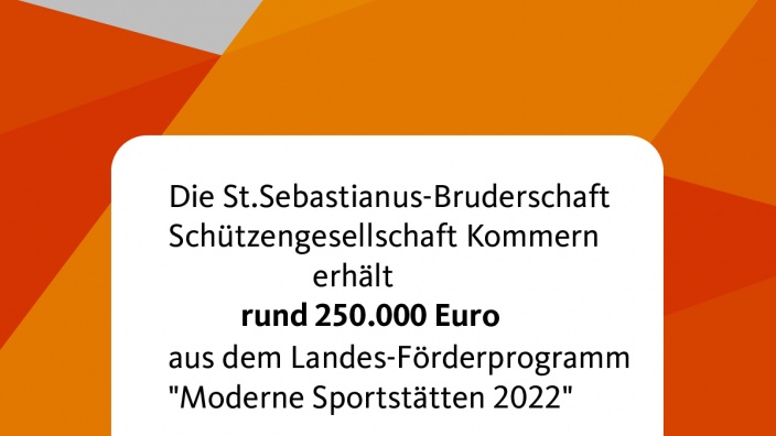 Förderung Sportstätten St Sebastianus Bruderschaft